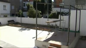 Un escenari pel pati del Casal del Jubilat