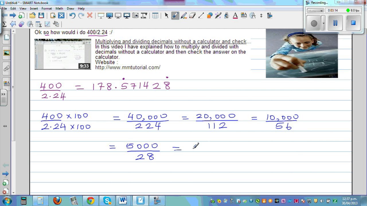 How To Divide By 100 Without A Calculator