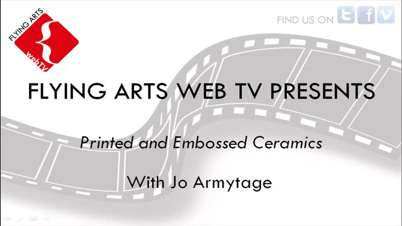 Printed and Embossed Ceramics with Jo Armytage