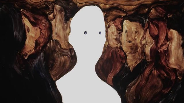 blown minded by carine khalife - paint on glass animation