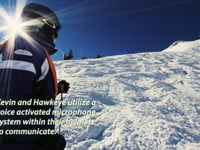 Hawkeye Guiding Blind Skier Kevin Foster