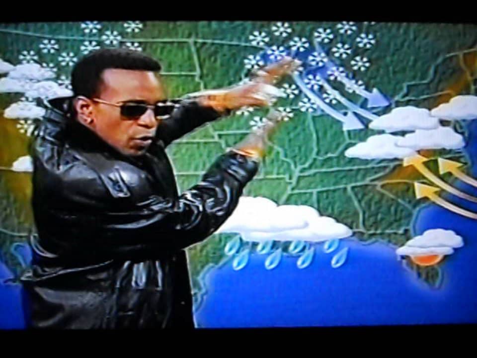 Tim Meadows as confident weatherman John-John Mackey on Vimeo