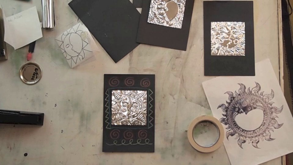 1st grade Mexican tin art lesson demo on Vimeo