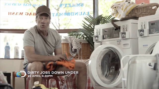 Discovery channel - 'Dirty Jobs Down Under featuring 'Mike Rowe' Dated Promo 30 secs