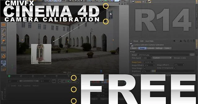 FREE - Cinema 4D R14 Camera Calibration - Tutorial - cmiVFX