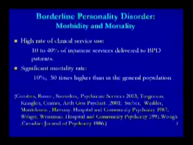 Feb. 11, 2010 - Genetic and Developmental Contributors to Borderline Personality Features