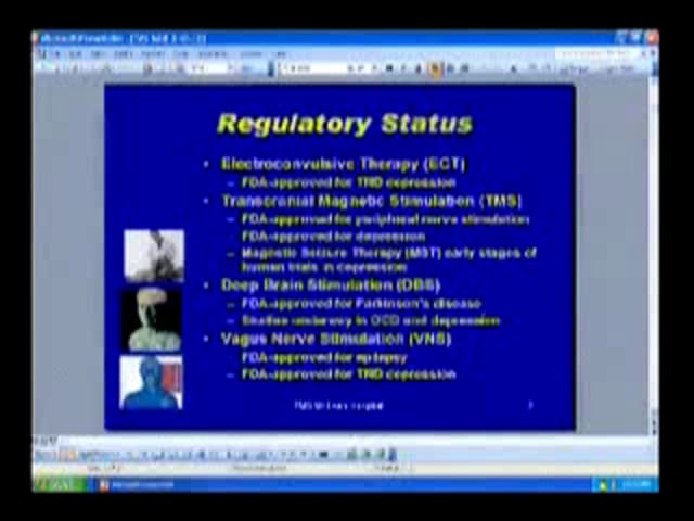 March 18, 2010 - Transcranial Magnetic Stimulation (TMS) for the Treatment of Depression