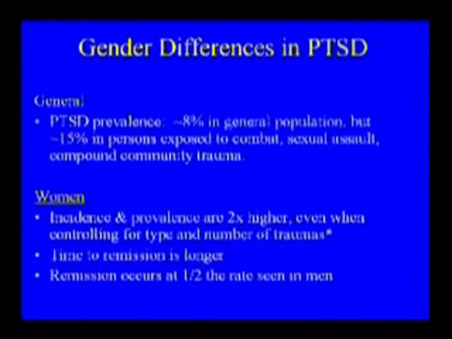 June 10, 2010 - Update on the Neurobiology of Posttraumatic Stress Disorder with Emerging Treatment Implications