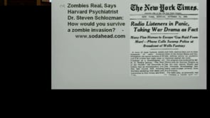 October 13, 2011 - Can 'Night of the Living Dead' Teach Us About Neuroscience? The Brains Behind the Cinematic Zombie