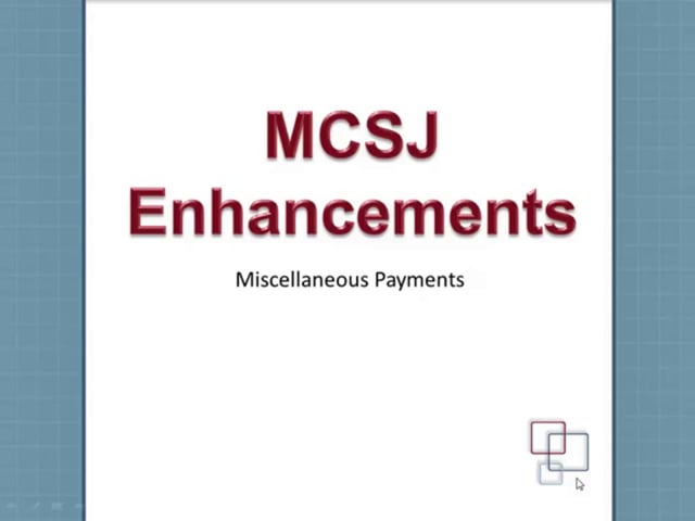 MCSJ v2.7E Enhancements on Vimeo