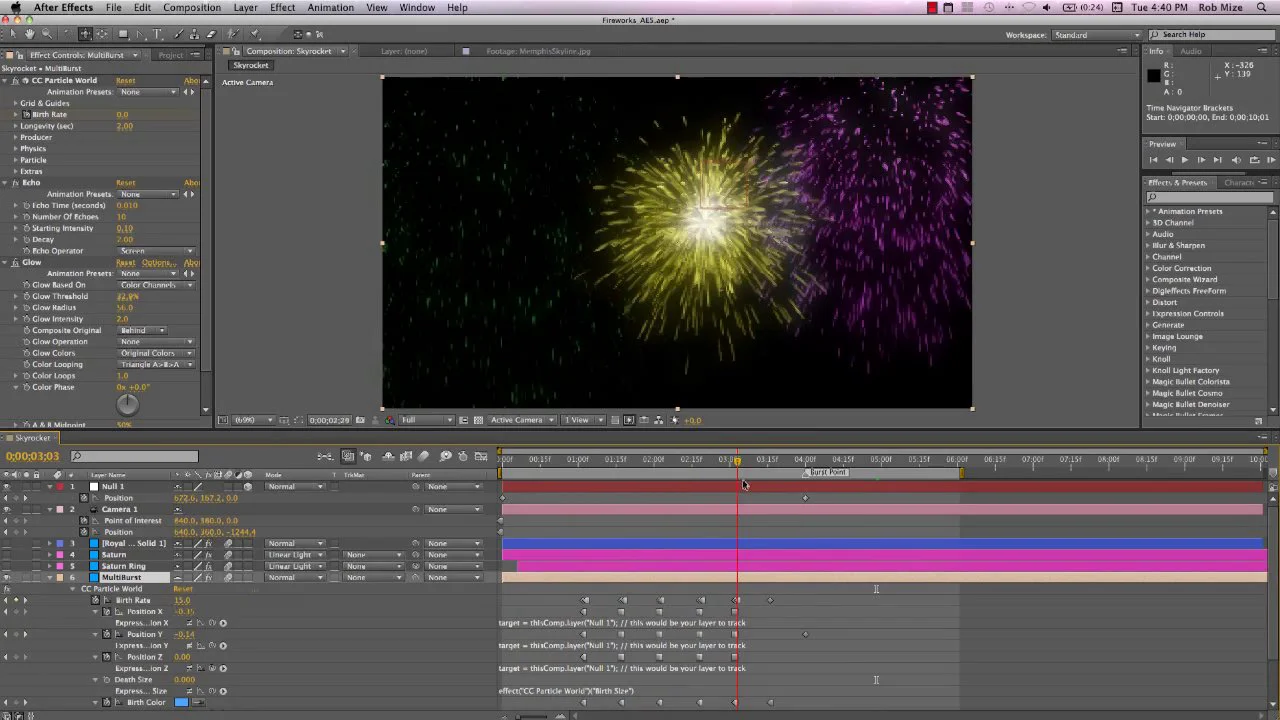 adobe after effects fireworks download