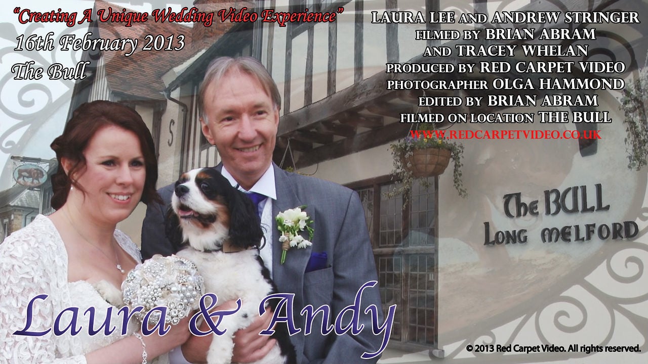Andy \u0026 Laura Wedding Film - The Bull, Long Melford, image size:1280x720