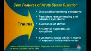 November 12, 2009 - Managing Acute Trauma Reactions Presented by Members of the MGH Center for Anxiety and Traumatic Stress Disorders