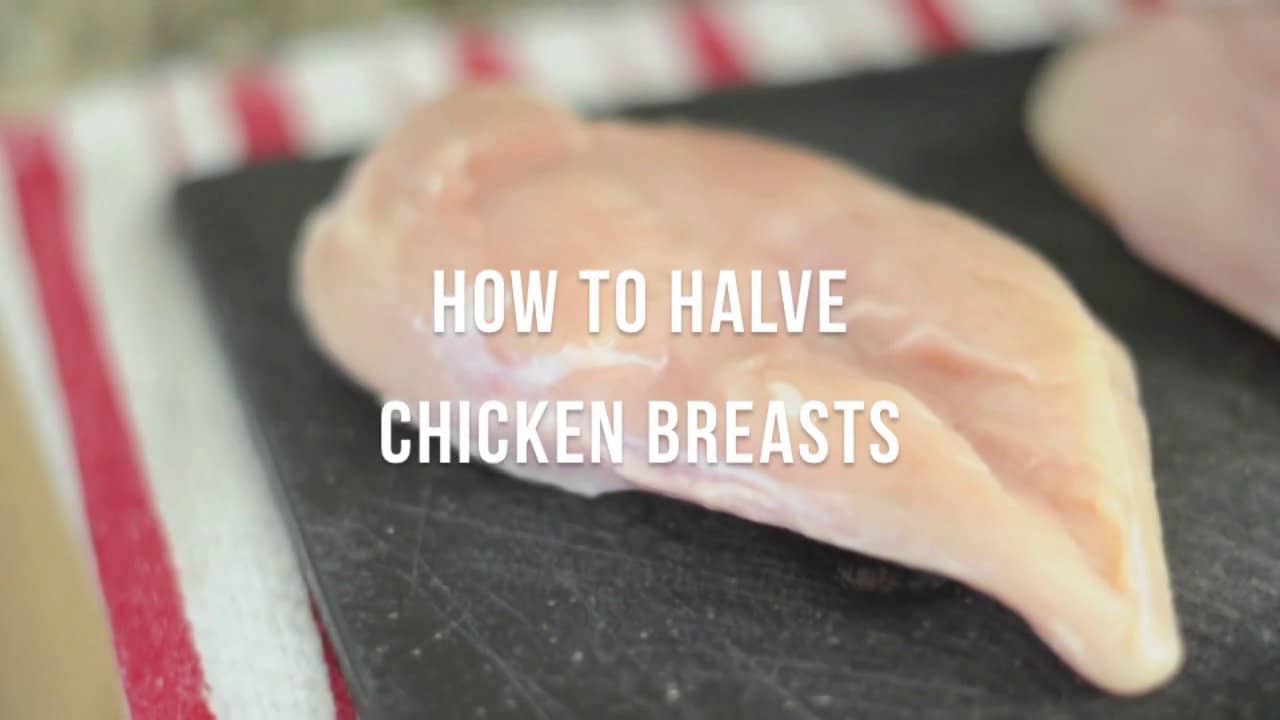 How to halve chicken breasts on Vimeo