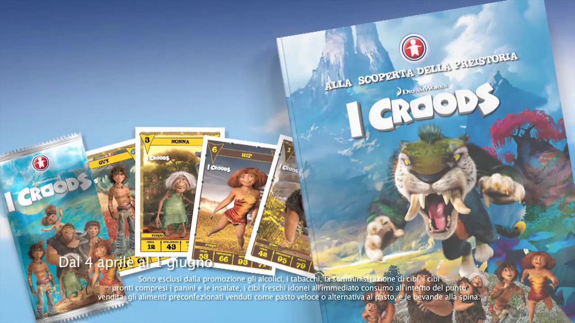 Sigma, album di figurine dei Croods