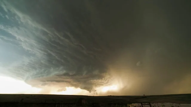 A supercell near Booker, Texas