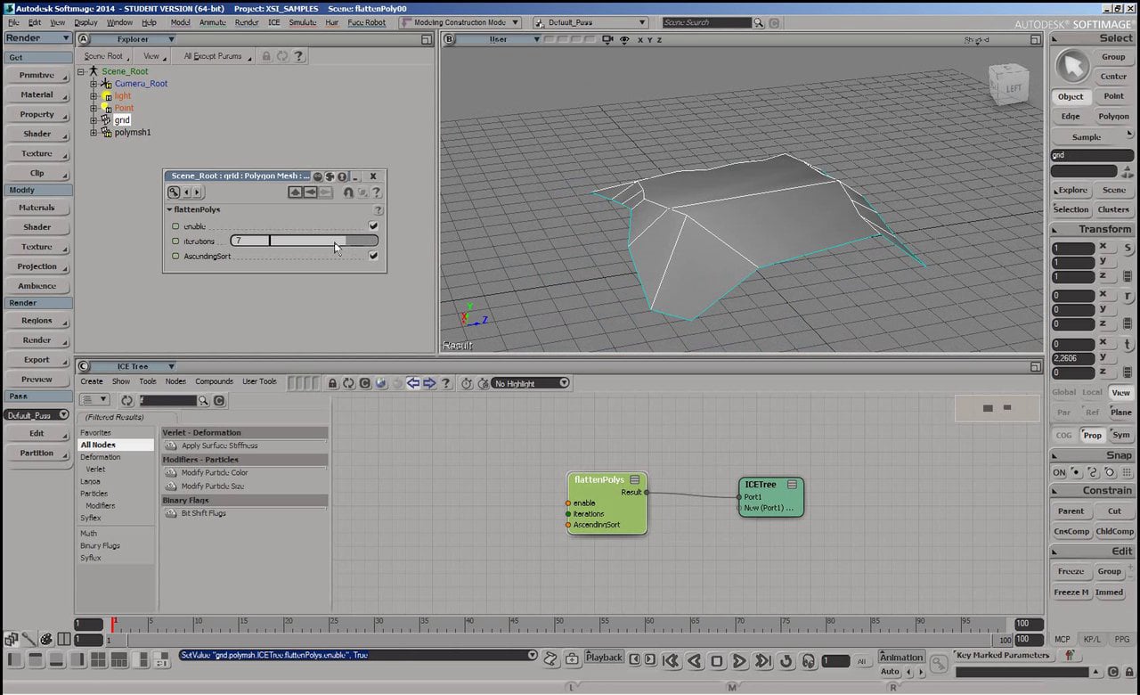 flatten polygon compound on Vimeo