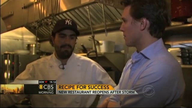 NEW YORK RESTAURANT OWNERS REOPEN AFTER HURRICANE SANDY