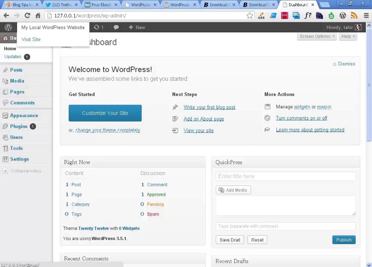 How To Install WordPress Locally On Windows With Bitnami WordPress ...