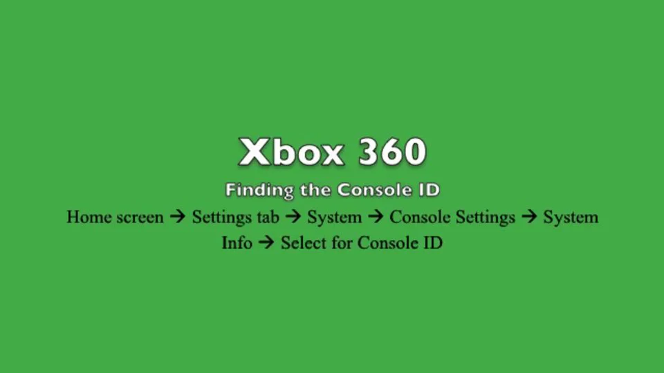 Xbox 360 console store id