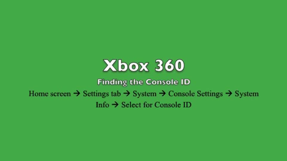 Xbox 360 Console ID on Vimeo