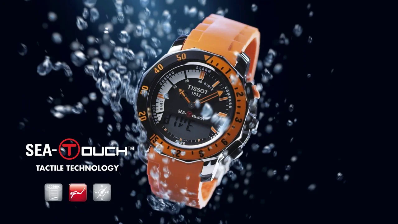 Tissot sea 2024 touch orange