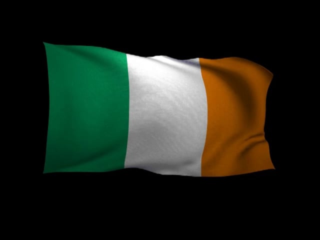 Irish Flag Waving