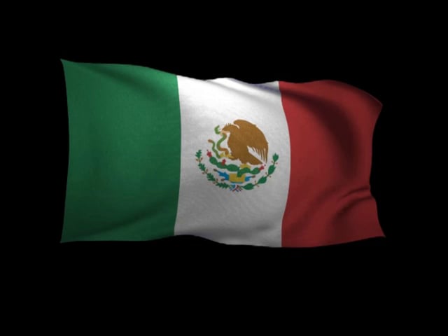 Mexican Flag Waving