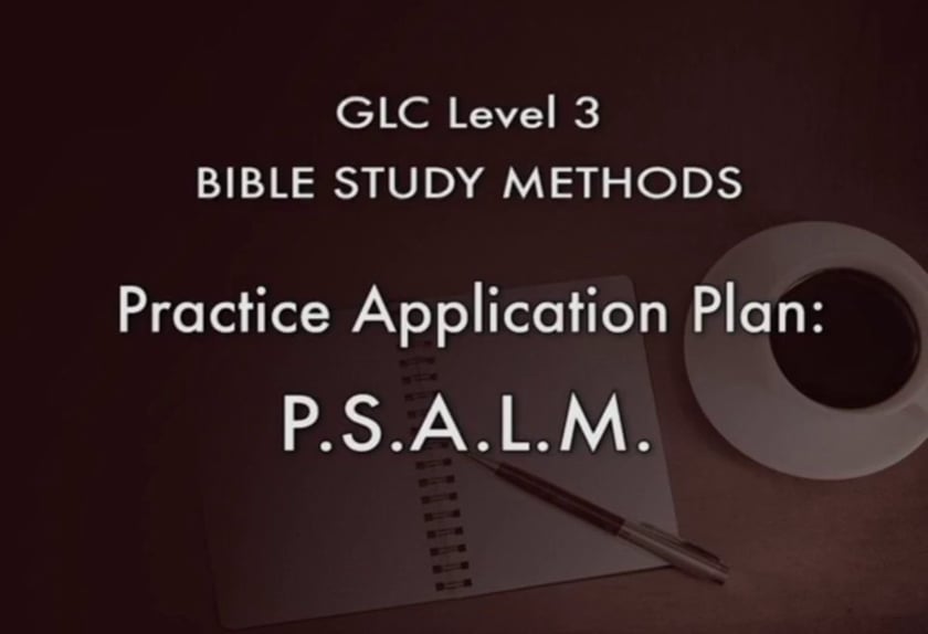 Bible Study Methods 1 – GLC