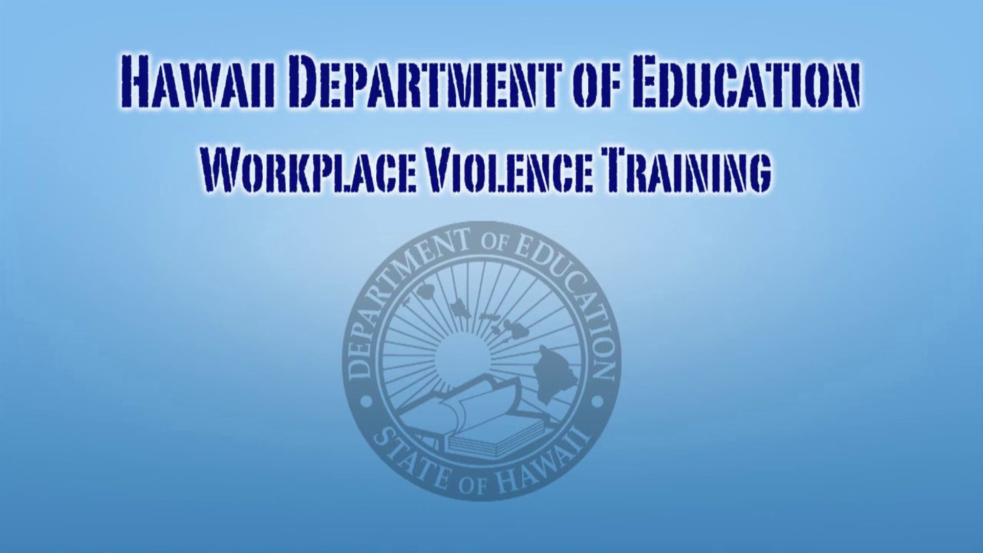 Workplace Violence Training