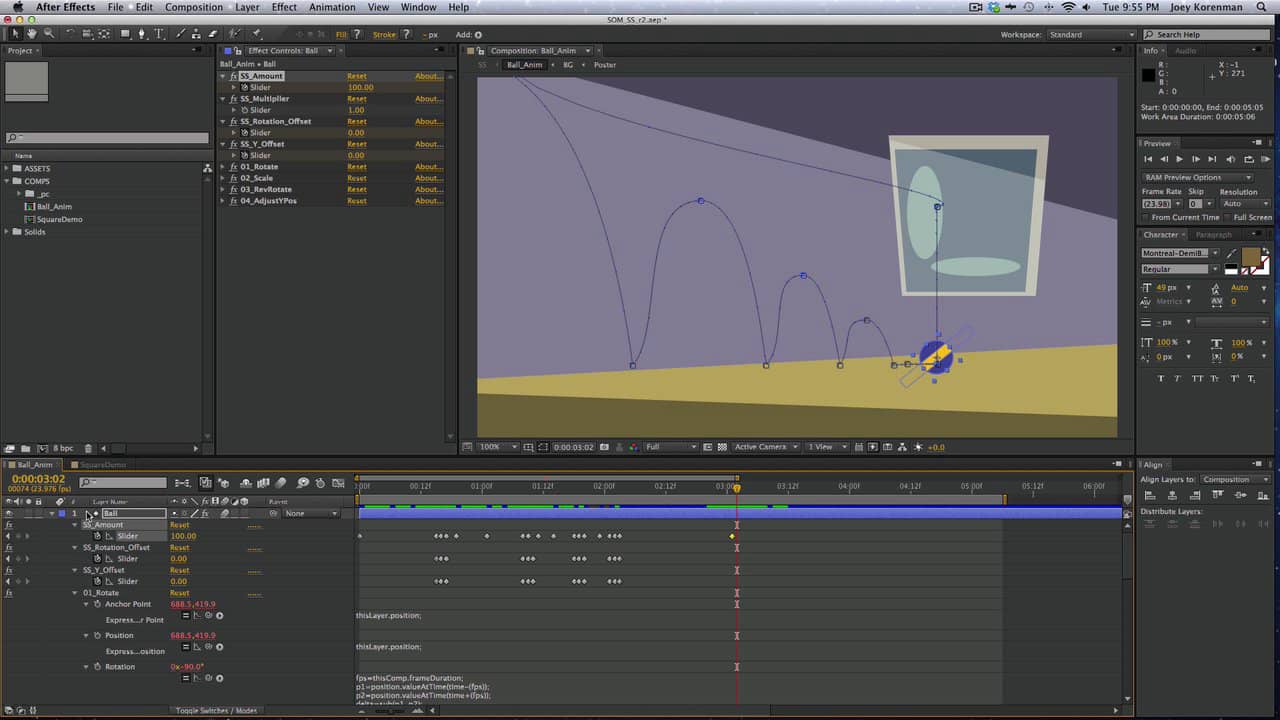 Animating Squash and Stretch in After Effects on Vimeo