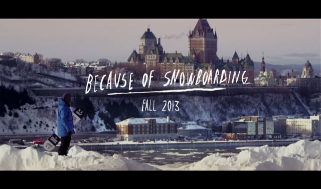 Because of Snowboarding Series Trailer – Ride Snowboards from Ride Snowboards