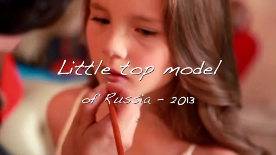 Little top model of Russia 2013. Backstage  