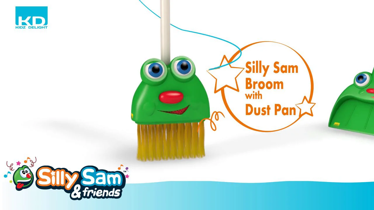 SILLY SAM BROOM AND DUSTPAN - The Toy Insider