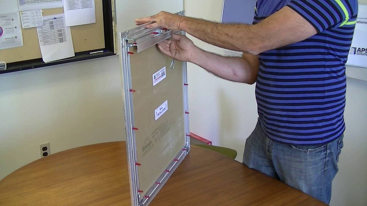 bauco plus II access panel with interior release handle on Vimeo