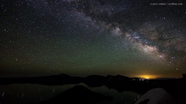 Crater Lake, Oregon - Day and Night Timelapse