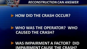 Role of Crash Reconstructionist