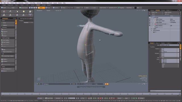 Modo 701: Préparation et animation d'un personnage basique Part 1