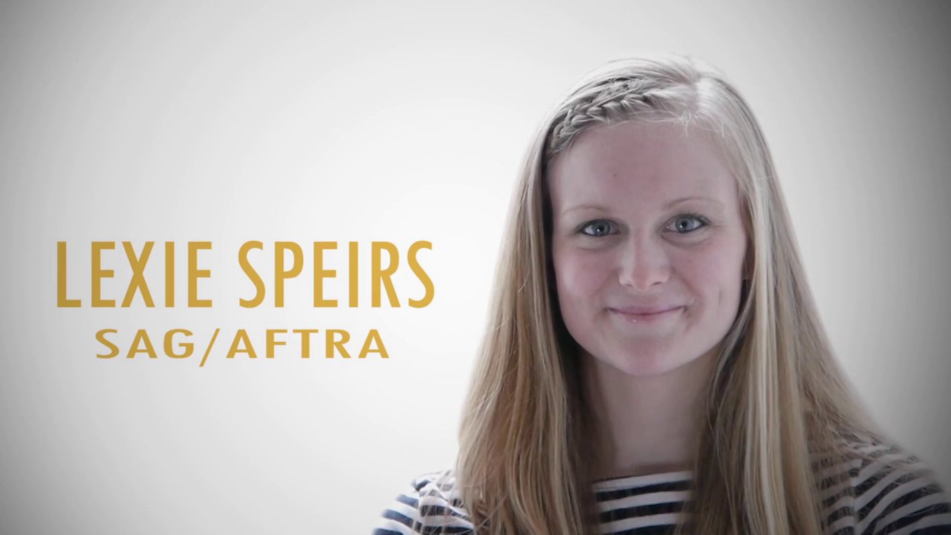 Actor Reel - Lexie Speirs