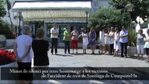 Minut de silenci davant l'Ajuntament