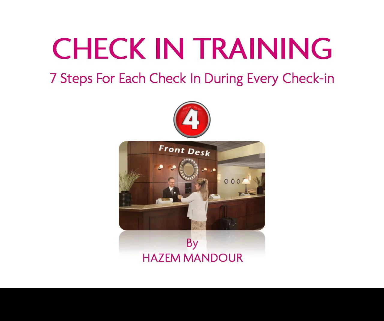 Front Desk Check-in Training on Vimeo