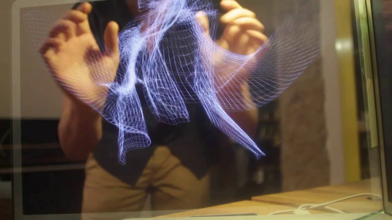 eMotion with the Leap Motion Pepper's Ghost technique on Vimeo