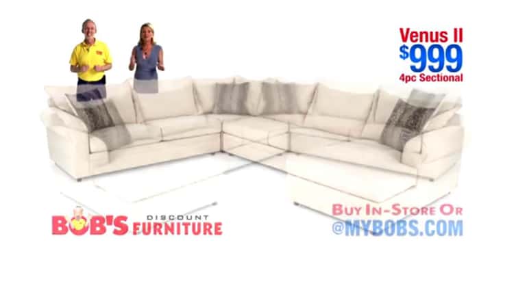 Bobs furniture on sale venus sectional