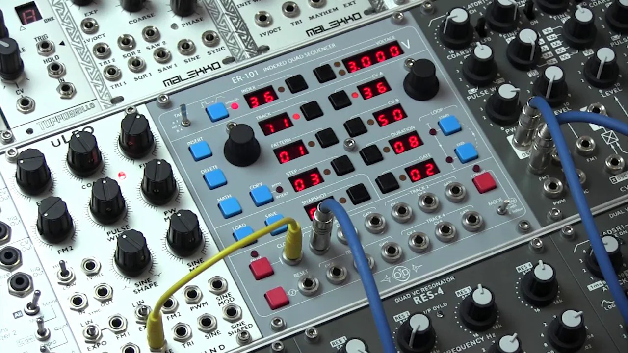 ER-101 Indexed Quad Sequencer: Test Video