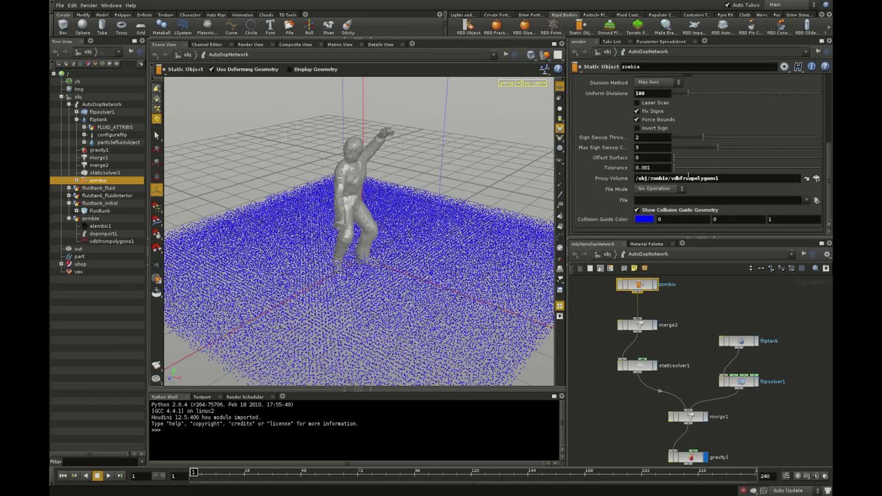 Houdini Liquid Simulation Tutorial 1