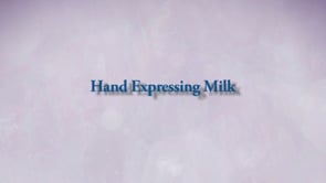 Hand Expressing Milk
