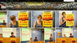 Assaig cadena humana per la independència