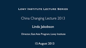 China Changing Lecture 2013: Linda Jakobson