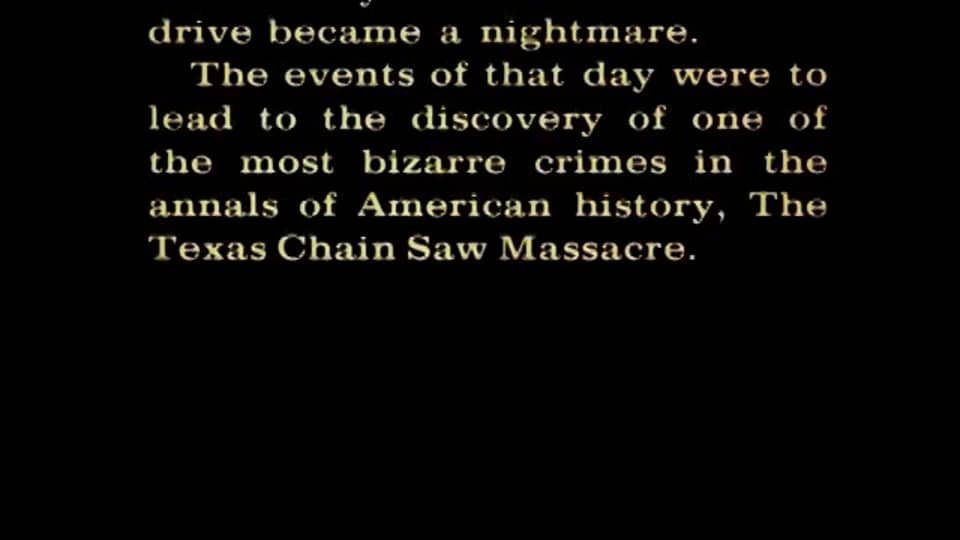 The Texas Chain Saw Massacre (1974) Intro+Opening Credits HD on Vimeo