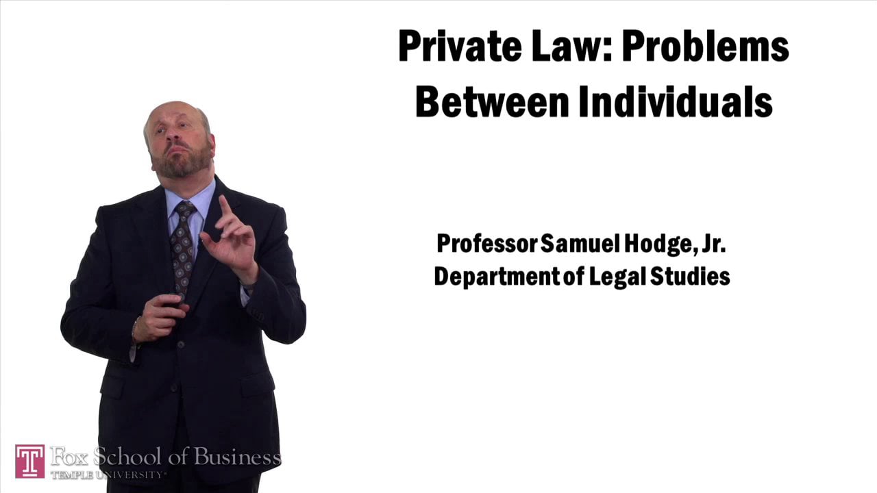 Public v Private Law: Private